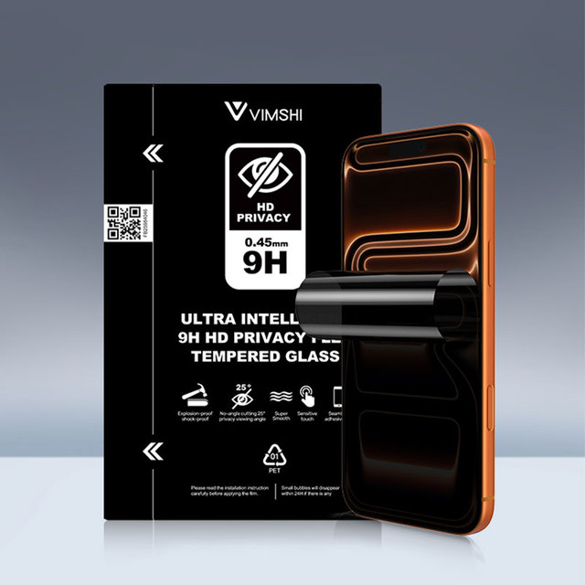 Vimshi 9H High Hardness Privacy Hydrogel Film PET Die-cutting 3 Layers Structure 0.45mm Used Layer Package Screen Protector