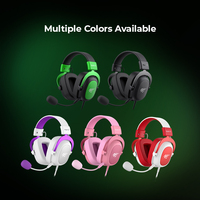 Havit H2002D Casque supra-auriculaire USB filaire avec micro Gaming Auriculares Fone de Ouvido pour Gamer et Voyage