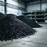 Échantillon Gratuit de Matière Première Plastique Recyclée Vierge, Granulés de Polyéthylène Haute Densité (HDPE) de Qualité Extrusion, Ignifuge