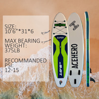 Planche de Stand Up Paddle Gonflable de Qualité Professionnelle, Technologie Drop Stitch, pour Yoga Aquatique, Entraînement d'Équilibre, Fitness et Pagaie en Eau Calme