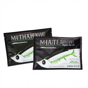 Sacs d'emballage d'appâts de ver de pêche Ziplock scellés par 3 côtés étanches à l'humidité imprimés sur mesure pour aliments pour animaux de compagnie sacs d'appâts de leurre en plastique souple - Product Image 5