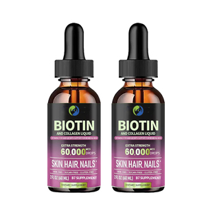 Gotas Líquidas de Colágeno Marino con Biotina Fuerte de Marca Privada Ausreson, Bebida para el Crecimiento del Cabello, Suplementos Vitamínicos, Gotas de Colágeno y Biotina - Product Image 2