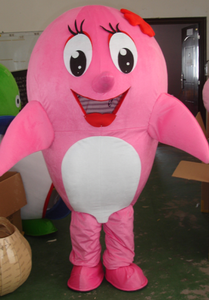 Costume de mascotte de <span class=keywords><strong>dauphin</strong></span> de dessin animé, costume de mascotte de requin et de <span class=keywords><strong>dauphin</strong></span> rose - Product Image 3