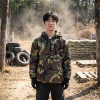 Sweat à capuche matelassé MITO DNC Camo, couche thermique chaude pour l'extérieur avec poche kangourou et cordon de serrage, pour homme, idéal pour le camping par temps froid