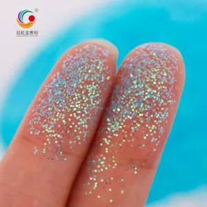 Glitter GH5400 Blue Rainbow Fine Bulk PET Hexagon Glitter Powder For Nail Art Cosmetic Factory Price Sale
