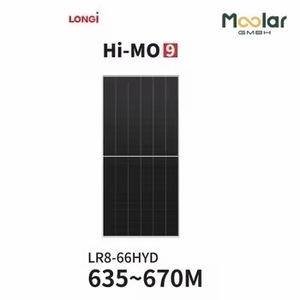 แผงโซลาร์เซลล์โมโนคริสตัลไลน์ประสิทธิภาพสูง LONGi รุ่น LR8-66HYD Hi Mo 9 - Product Image 3