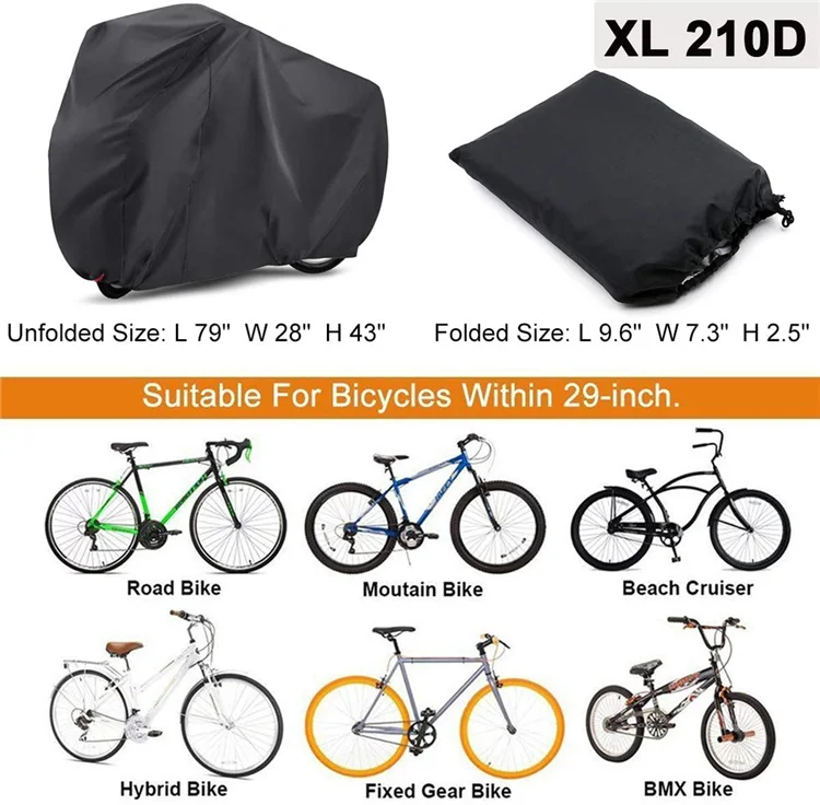 vélo 2021 imperméable extérieur de bicyclette de montagne du best-seller d'ebay Amazone pleuvant la couverture pour le stockage extérieur