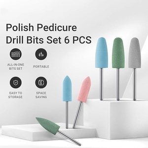 Ensemble de forets à ongles avec support à 16 trous, forets en caoutchouc de silicone pour pédicure, manucure, ponçage et polissage du gel - Product Image 2