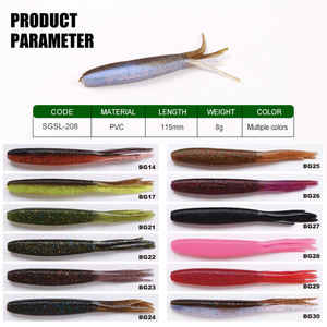 Selco pêche au bar leurre souple multi-queue pieuvre ver appât <span class=keywords><strong>pour</strong></span> poisson prédateur d'eau douce salée - Product Image 3