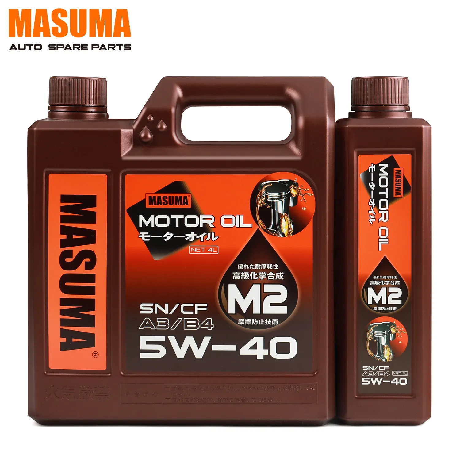 M2 5W-40 A3B4 4L MASUMA السيارات البنزين سيارة النفط الاصطناعية بالكامل زيت المحرك مجموعة