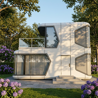 Maison capsule préfabriquée de conception moderne avec système vocal intelligent, fabriquée par une usine OEM