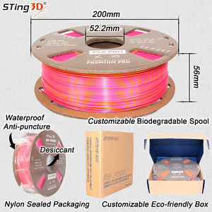 STING3D Dây Tóc Máy In 3D PLA Magic Dây Tóc PLA In 3D Nhiều Màu Ba Màu 1.75Mm Dây Tóc Ba Màu Sáng Bóng - Product Image 5