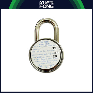 Yuefeng Combination <b>Padlock</b> 48mm Stainless Steel Resettable Rotary Lock For Door Outdoor Use - Product Image 4
