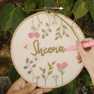 Herramienta de Bordado con <span class=keywords><strong>Aguja</strong></span> Ajustable, Guía de Hilo, para Fieltro, Manualidades Creativas, Apliques y Costura - Product Image 5