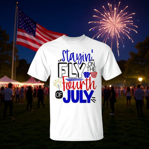 Camiseta Stayin Fly On The Fourth Of July, ropa para celebraciones patrióticas - Product Image 3