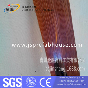 Revêtement mural extérieur en fibrociment à grain de bois Jin Sheng, ignifuge, résistant à l'eau, design rustique - Product Image 2