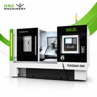 Tour-fraiseuse CNC à lit incliné 3 axes haute rigidité TCK50A-500, système Fanuc, tour horizontal pour métaux 220V FANUC
