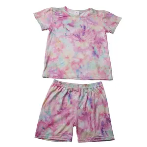 Comodi set di vestiti per ragazzi in tessuto nuovi pantaloncini estivi a maniche corte set di abbigliamento pigiama sportivo per bambini vestito Casual