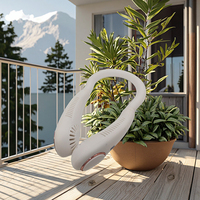 Anneau de refroidissement PCM Ventilateur de cou à grande vitesse-Thérapie à la glace portable avec réfrigération durable et durée de vie de la batterie