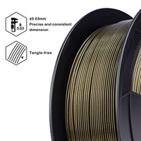 Filamen PLA ZIRO Mystical 1kg Gulungan 1.75mm Midnight Gold Filamen PLA untuk Printer 3D