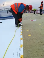 Rouleau de membrane TPO renforcée pour toiture, en polyoléfine thermoplastique soudable, résistant aux UV, 1,5 mm, pour applications industrielles et d'étanchéité