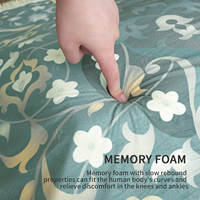 Tapis de Prière Musulman Islamique Confortable, Épais en Mousse à Mémoire de Forme, pour Genoux, Soulagement, Idéal Ramadan et Pèlerinage, Sejadah