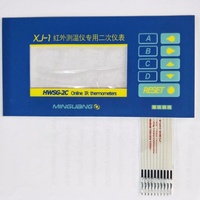 Custom Membrane Switch Industrial Keypad Keycap PET PC Material Waterproof Eco-friendly HMI Application Clear Transparent Window
