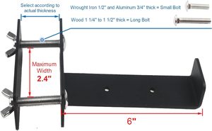 Cubierta de hierro resistente y riel de cerca Caja de maceta universal Soportes para colgar al aire libre Soportes de caja de ventana - Product Image 3