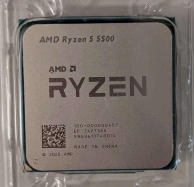 AMD Ryzen 5 5500 Socket AM4 Zen 3 Processor with Wraith Stealth CPU Cooler