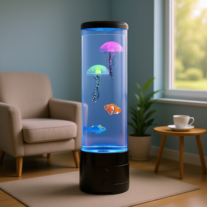 Lámpara de Burbujas Sensoriales con Control Remoto en Forma de Pez de 15 Pulgadas para Terapia de Rehabilitación - Product Image 2