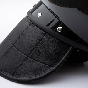 หมวกกันกระแทก Riot สีดำ หมวกนิรภัยสำหรับงานหนัก พร้อมกระจกนิรภัยแบบเทมเปอร์ สำหรับการรักษาความปลอดภัยและการลาดตระเวน - Product Image 3