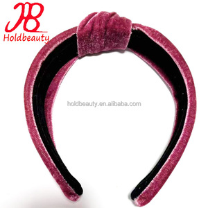 Bandeau en <span class=keywords><strong>velours</strong></span> noué fait main, personnalisé, doux et confortable, 3 cm de large, <span class=keywords><strong>vert</strong></span>/rouge/blanc, pour femmes et filles - Product Image 4