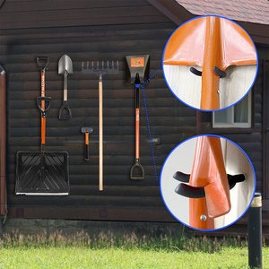 Crochet en U à visser suspendu outils de jardin porte-<span class=keywords><strong>pelle</strong></span> montage <span class=keywords><strong>mural</strong></span> Garage stockage organisateur crochets de Garage - Product Image 6