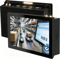 PC industriel à écran tactile capacitif 10 points de 7 pouces, IP65, moniteur industriel ultra-fin, automatisation d'usine, kiosque