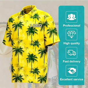 Nova Camisa de Manga Curta Estampada para Homens Camisa Elegante de Manga Curta para Homens Chemise Homme De Lux - Product Image 2