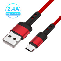 2.4a type c usb type-c câble de données câble usb type-c charge rapide pour téléphone portable