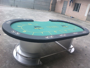 โต๊ะโป๊กเกอร์คาสิโน10ผู้เล่นแบบมืออาชีพโต๊ะเล่นเกมบาคาร่าคุณภาพสูงสำหรับไพ่นกกระจอกและการพนัน - Product Image 4