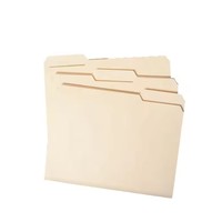 Carpeta de archivo individual de papel Manila beige, tamaño carta, estilo estadounidense, con etiqueta 1/3, tamaño A4 legal, superventas transfronteriza