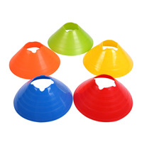 Hauteur 7.5cm Cônes de disque de football Les cônes de disque d'agilité peuvent être personnalisés avec la couleur et le logo sur le disque marqueur