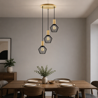 Lampe suspendue E27 style cage, style nordique, pour bar, restaurant, chambre, cuisine, salle à manger