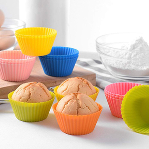 Reusable <b>Silicone</b> <b>Baking</b> Cups BPA Free Muffin Liners Non-stick Muffin Cupcake Liners Holders Set for Party Halloween Christmas - Product Image 6