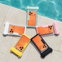 Funda Impermeable para Teléfono Móvil Transparente sin Bisel, Bolsa Protectora Táctil IP68, Popular en Japón
