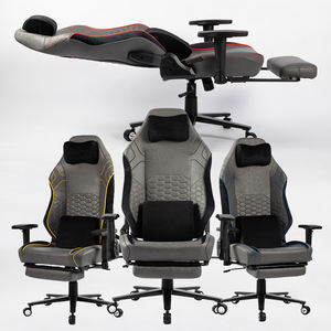 <span class=keywords><strong>Chaise</strong></span> de jeu ergonomique <span class=keywords><strong>XXL</strong></span> avec coussin épais, grand dossier magnétique et repose-pieds - Product Image 1