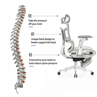 Chaise de bureau ergonomique en maille avec siège pivotant, matériaux en mousse et PU pour usage domestique ou professionnel - Fournisseur OEM en gros