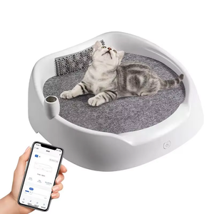 New Hot Hybrid Cooling and Heating Intelligent Cozy Cat <strong>Dog</strong> Round Sofa Temperature Adjustable App Control Pet Smart Sofa - Product Image 1