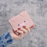 Dompet Wanita Model 993 Merek YC Versi Korea Lucu Bergambar Kartun, Ukuran Kecil, Model Pendek 70%, Banyak Slot Kartu, Terbuka, Grosir Ekspor