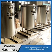 Machine de pasteurisation UHT à ultra-haute température pour la stérilisation des sauces, vinaigres, lait frais, jus, vins et aliments