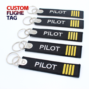 Custom <b>Key</b> Jet Tag Woven Letterpress Printing Luggage ID Label Pig Panda Dog Fruit Rectangle Travel Suitcase Gift Carabiner - Product Image 5