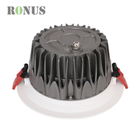 Spot lumineux LED étanche à intensité réglable IP65, 15W, encastré, 18W, antireflet