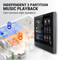 Panel de Control Inteligente de 7 Pulgadas y 2 Zonas, Tuya Zigbee Gateway con Reproductor de Música y Activador de Escenas para Música de Fondo en Sistemas Domésticos